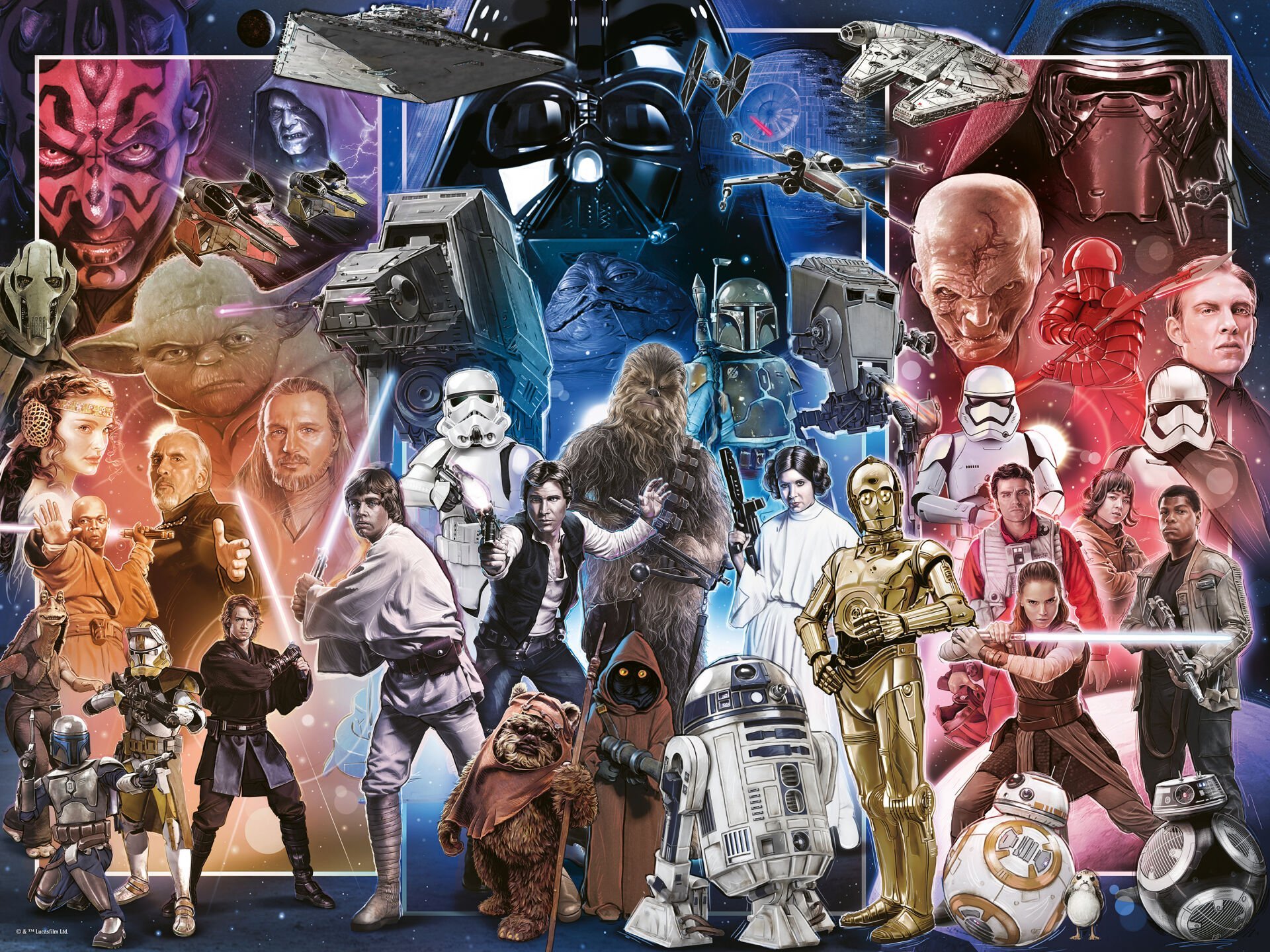 1500p Puzzle Star Wars Evreni
