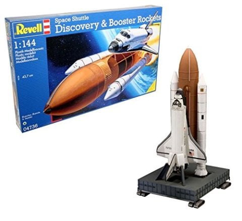Space Shuttle Discovery + Booster Rockets