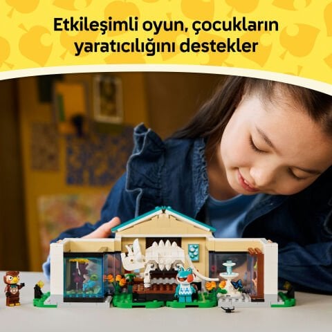 LEGO® Animal Crossing™ Blathers Müze Koleksiyonu Model Yapım Seti 77056