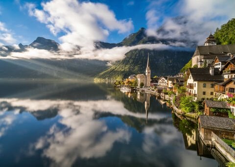 1000 Parça Puzzle Avusturya Hallstatt