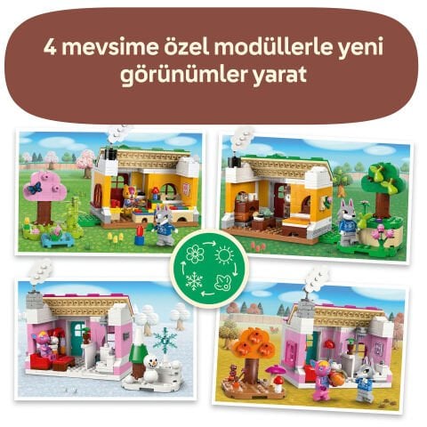 LEGO® Animal Crossing™ Yaratıcı Evler: Eğlenceli Mevsimler Yapım Seti 77057