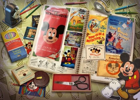 1000 Parça Puzzle WD Mickey 1950 Vintage