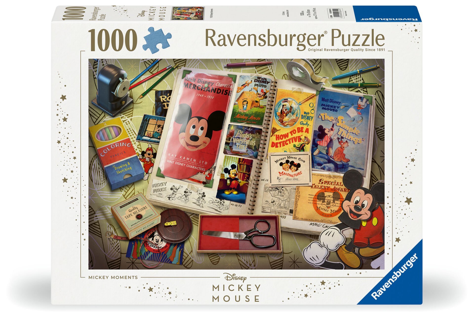 1000 Parça Puzzle WD Mickey 1950 Vintage
