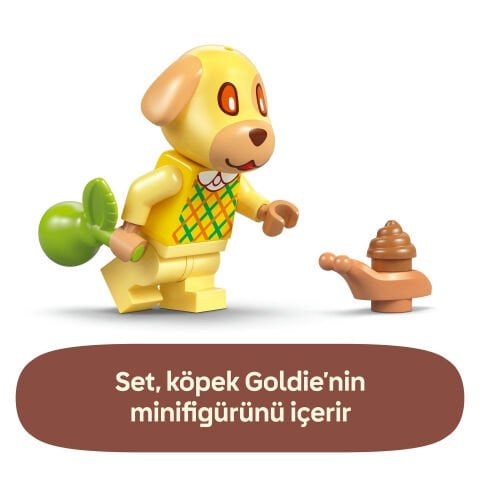 LEGO® Animal Crossing™ Goldie Şirin Evinde Oyuncak Yapım Seti 77058