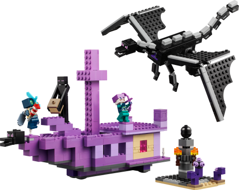 LEGO® Minecraft® Ender Ejderhası ve End Gemisi Oyuncağı 21264