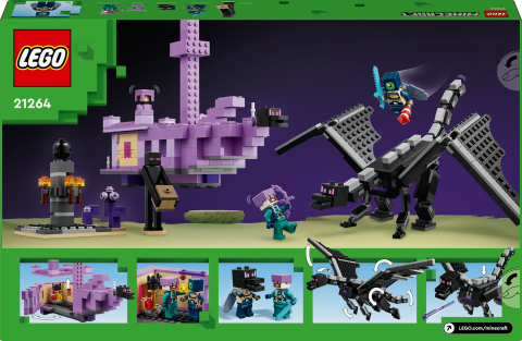 LEGO® Minecraft® Ender Ejderhası ve End Gemisi Oyuncağı 21264