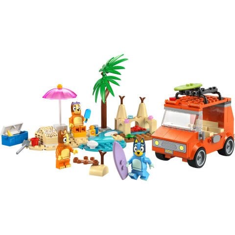 LEGO® Bluey: Bluey’nin Ailece Plaj Gezisi, Okul Öncesi Oyuncak Yapım Seti 11202