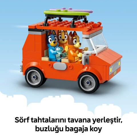 LEGO® Bluey: Bluey’nin Ailece Plaj Gezisi, Okul Öncesi Oyuncak Yapım Seti 11202