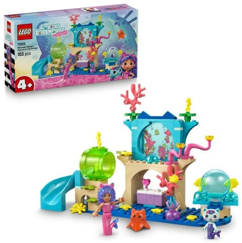 LEGO® Gabby’s Dollhouse Deniz Kızı Gabby’nin Akvaryum Macerası Hayvan Oyuncağı 11204