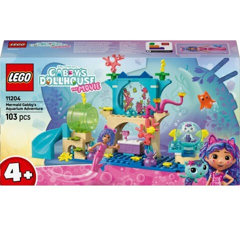 LEGO® Gabby’s Dollhouse Deniz Kızı Gabby’nin Akvaryum Macerası Hayvan Oyuncağı 11204
