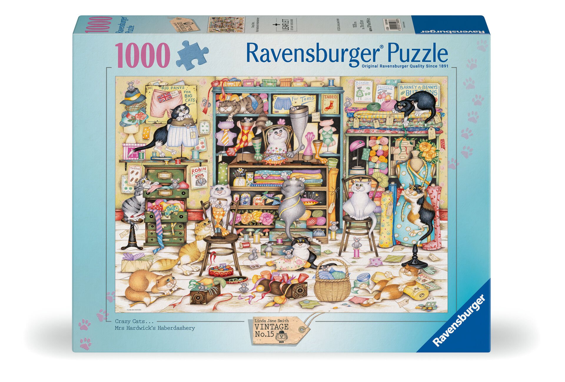1000 Parça Puzzle Çılgın Kediler