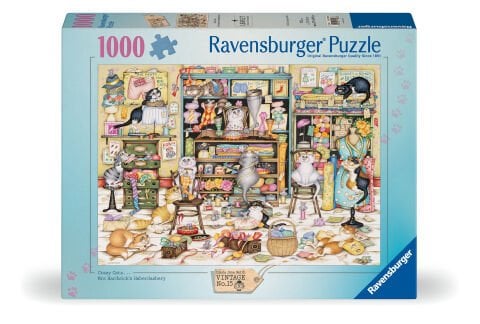 1000 Parça Puzzle Çılgın Kediler