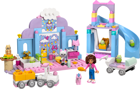 LEGO® 4+ Gabby’s Dollhouse Gabby’nin Kedicik Bakım Odası Oyuncağı 10796