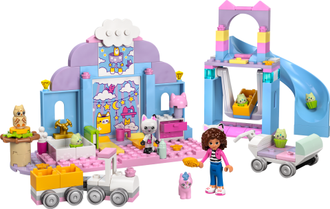 LEGO® 4+ Gabby’s Dollhouse Gabby’nin Kedicik Bakım Odası Oyuncağı 10796