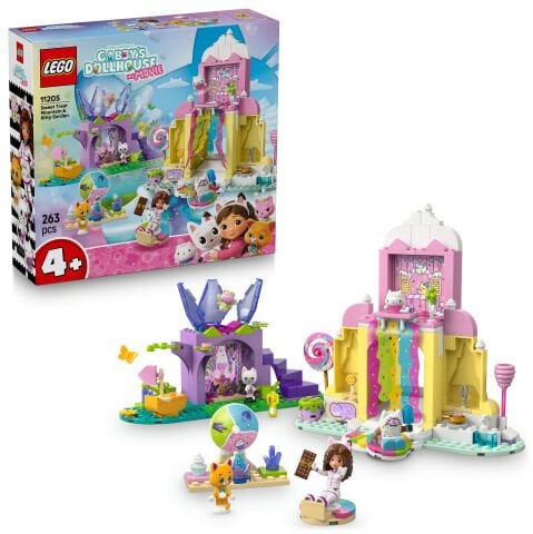 LEGO® Gabby’s Dollhouse Tatlı Şekerleme Dağı ve Kedi Bahçesi 11205