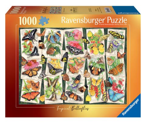 1000p Puzzle Tropik Kelebekler