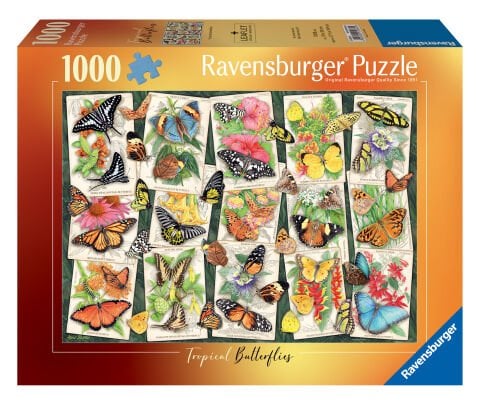 1000 Parça Puzzle Tropik Kelebekler