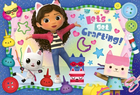 2x24 Parça Puzzle Gabby's Dollhouse