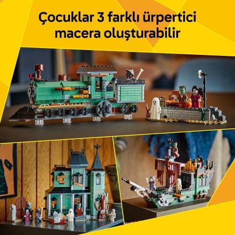 LEGO® Creator 3'ü 1 Arada Hayaletli Köşk Oyuncak Ev Yapım Seti 31167