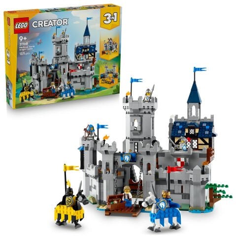 LEGO® Creator 3'ü 1 Arada Orta Çağ Atlı Şövalye Kalesi Oyuncak Yapım Seti 31168