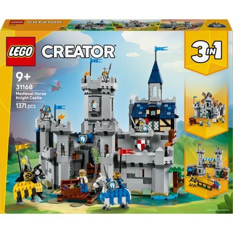 LEGO® Creator 3'ü 1 Arada Orta Çağ Atlı Şövalye Kalesi Oyuncak Yapım Seti 31168