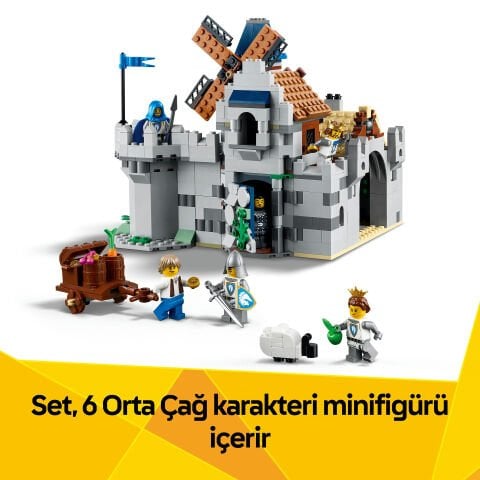 LEGO® Creator 3'ü 1 Arada Orta Çağ Atlı Şövalye Kalesi Oyuncak Yapım Seti 31168