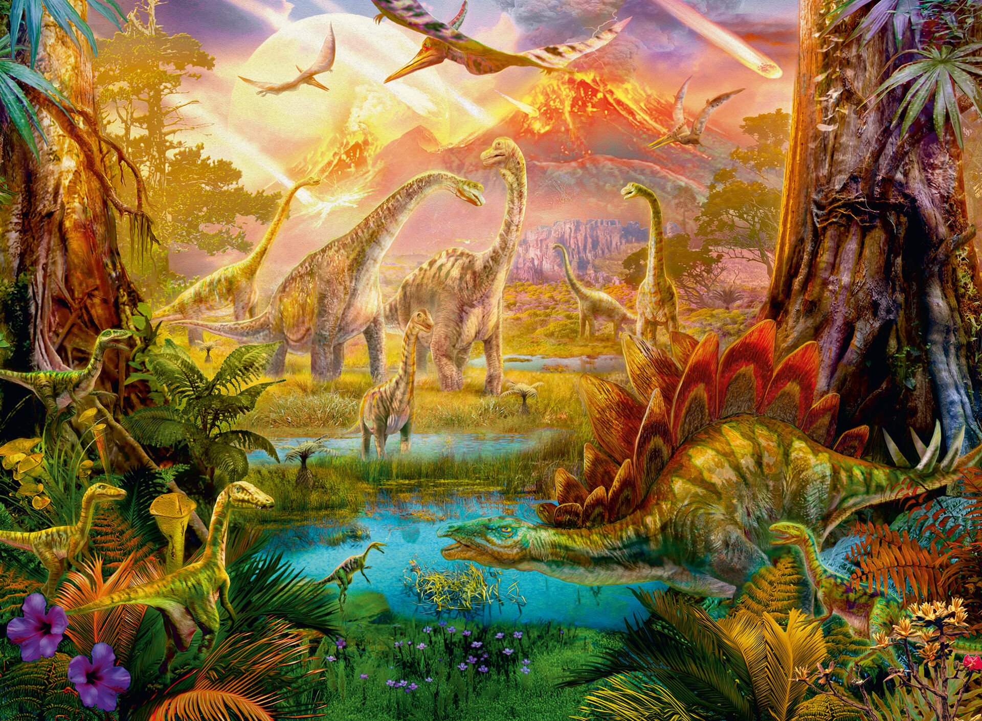 500p Puzzle Dinozorlar