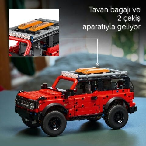 LEGO® Technic Ford Bronco® SUV Model Araba Seti, STEM Yapım Seti 42213
