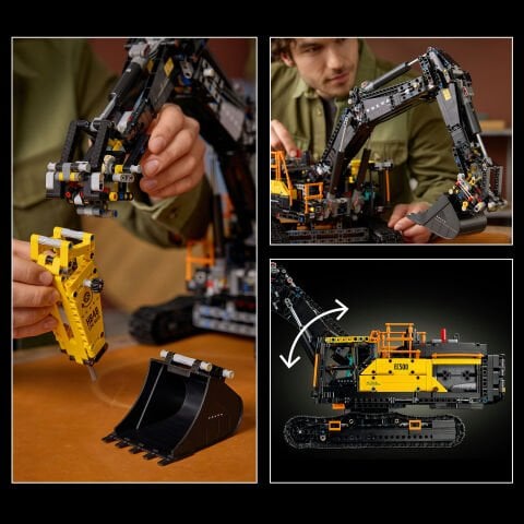 LEGO® Technic Volvo EC500 Hybrid Ekskavatör Seti, Yetişkinler için Hediye 42215