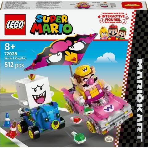 LEGO® Super Mario™: Mario Kart™ – Wario ve King Boo Figürleri ve 2 Kart 72038