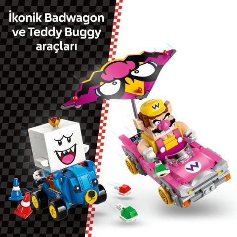 LEGO® Super Mario™: Mario Kart™ – Wario ve King Boo Figürleri ve 2 Kart 72038