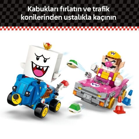 LEGO® Super Mario™: Mario Kart™ – Wario ve King Boo Figürleri ve 2 Kart 72038