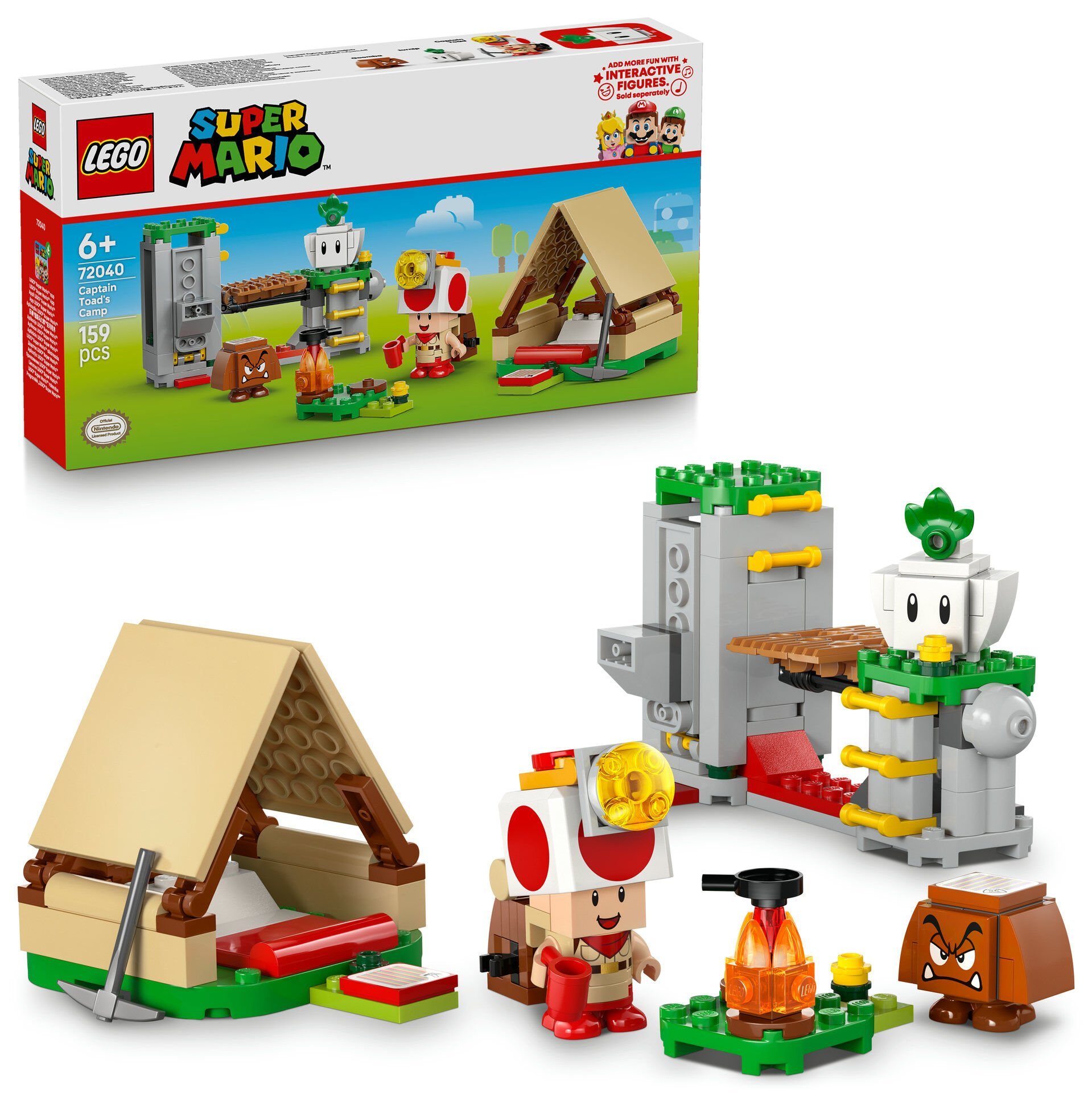 LEGO® Super Mario™ Captain Toad Kampı Çocuklar ve Hayranlar için Oyuncak 72040