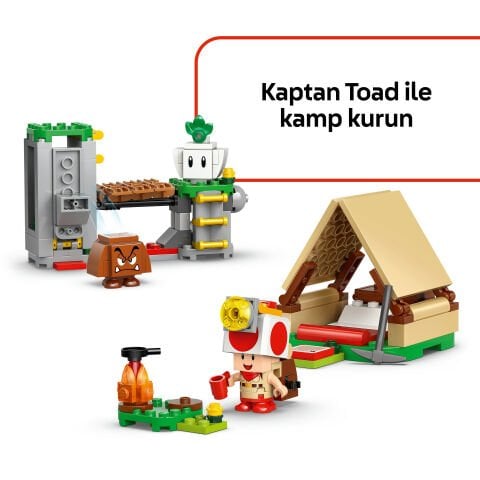 LEGO® Super Mario™ Captain Toad Kampı Çocuklar ve Hayranlar için Oyuncak 72040