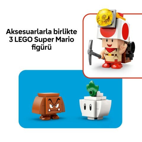 LEGO® Super Mario™ Captain Toad Kampı Çocuklar ve Hayranlar için Oyuncak 72040