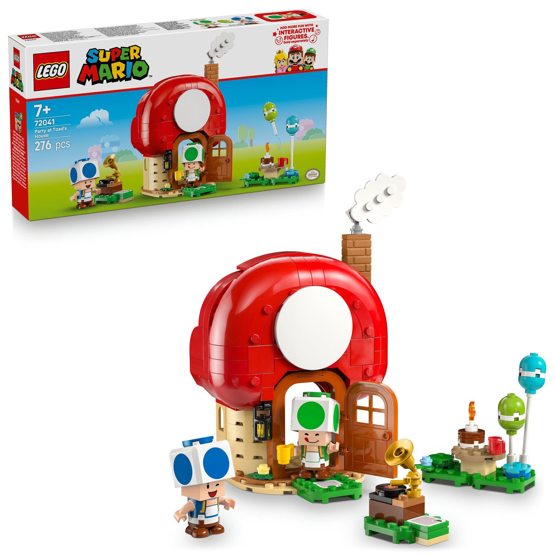 LEGO® Super Mario™ Toad Evinde Parti, Çocuklar ve Hayranlar için Oyuncak 72041