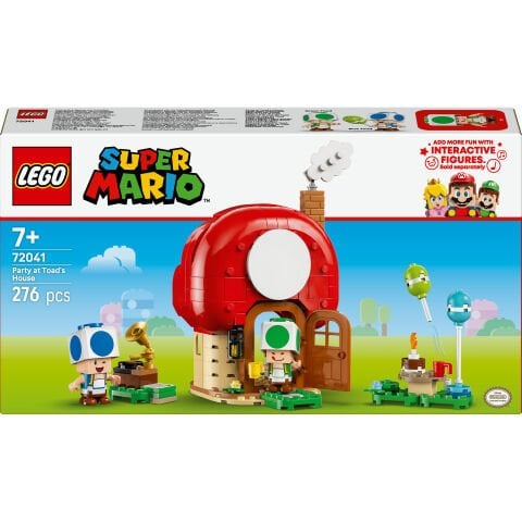 LEGO® Super Mario™ Toad Evinde Parti, Çocuklar ve Hayranlar için Oyuncak 72041