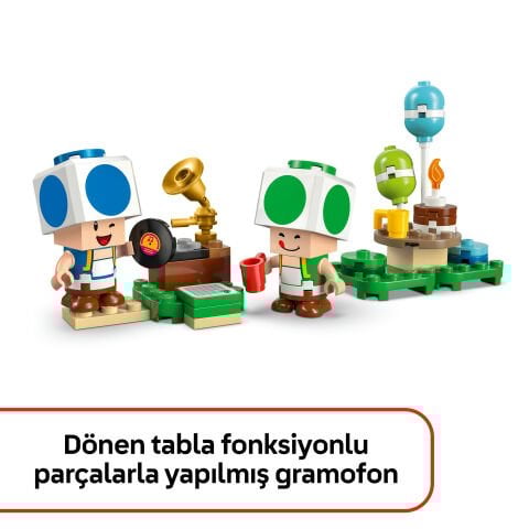 LEGO® Super Mario™ Toad Evinde Parti, Çocuklar ve Hayranlar için Oyuncak 72041