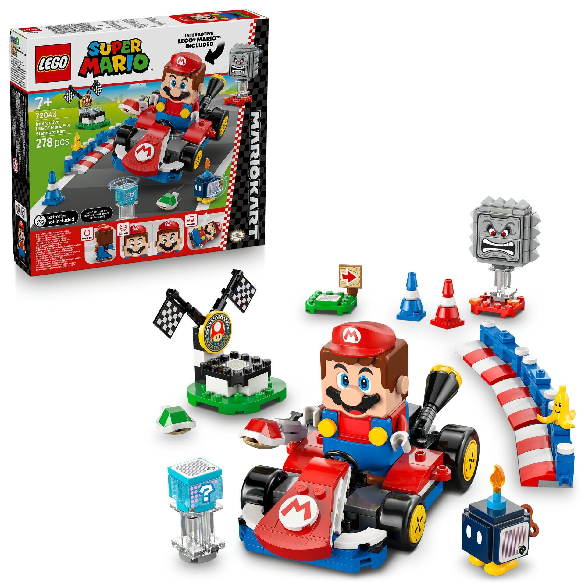 LEGO® Super Mario™: Mario Kart™ – İnteraktif LEGO® Mario™ ve Standard Kart 72043