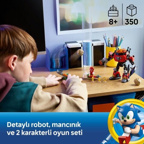 LEGO® Sonic the Hedgehog™ Knuckles, Dr. Eggman’ın Egg Crusher Robotuna Karşı 77005
