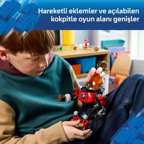 LEGO® Sonic the Hedgehog™ Knuckles, Dr. Eggman’ın Egg Crusher Robotuna Karşı 77005
