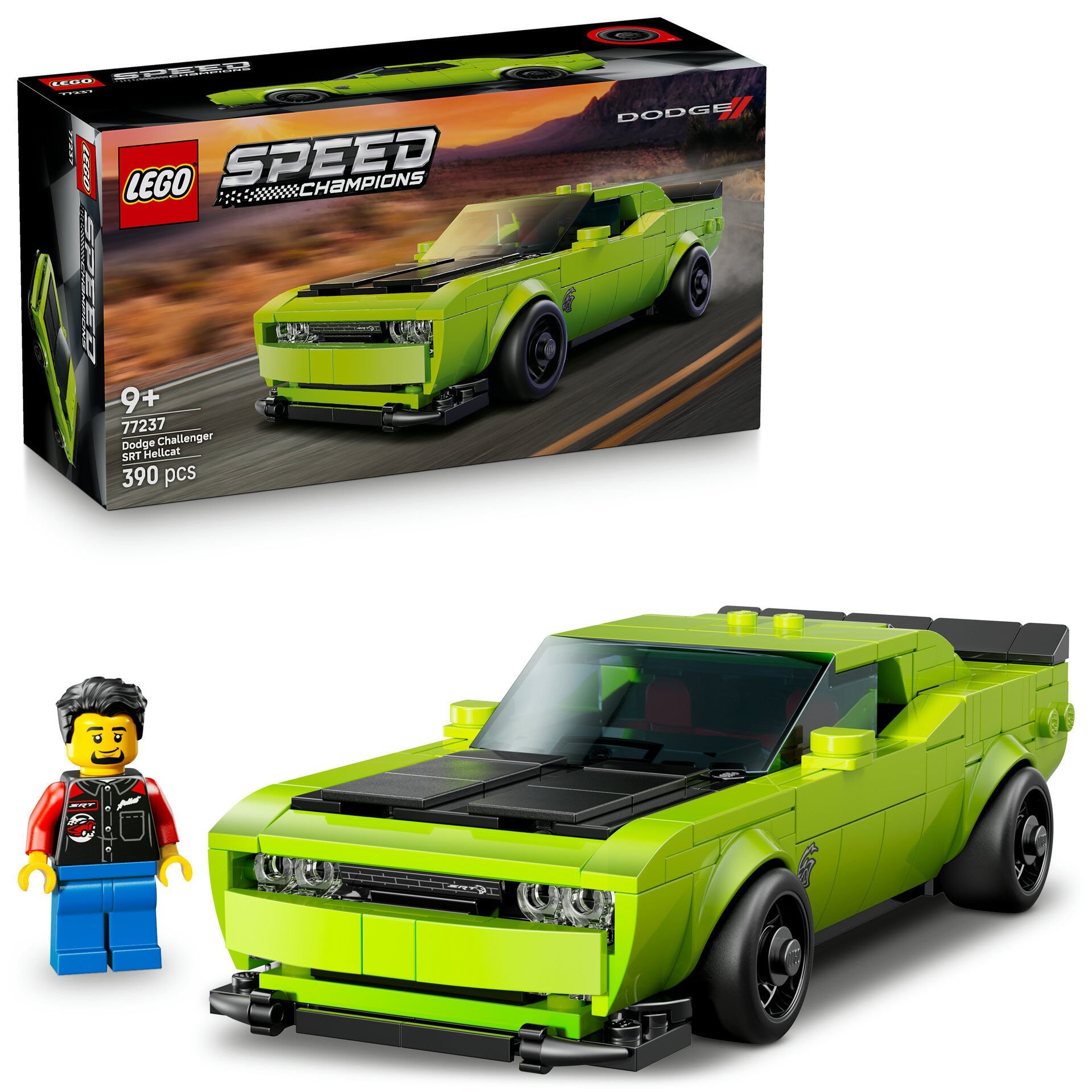 LEGO® Speed Champions Dodge Challenger SRT Hellcat Spor Araba Oyuncağı 77237