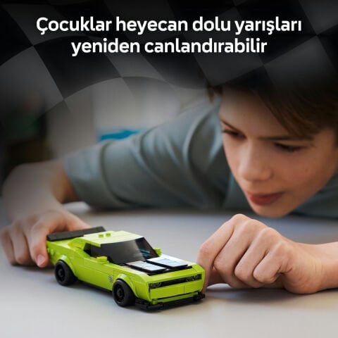 LEGO® Speed Champions Dodge Challenger SRT Hellcat Spor Araba Oyuncağı 77237