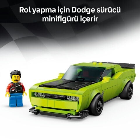 LEGO® Speed Champions Dodge Challenger SRT Hellcat Spor Araba Oyuncağı 77237