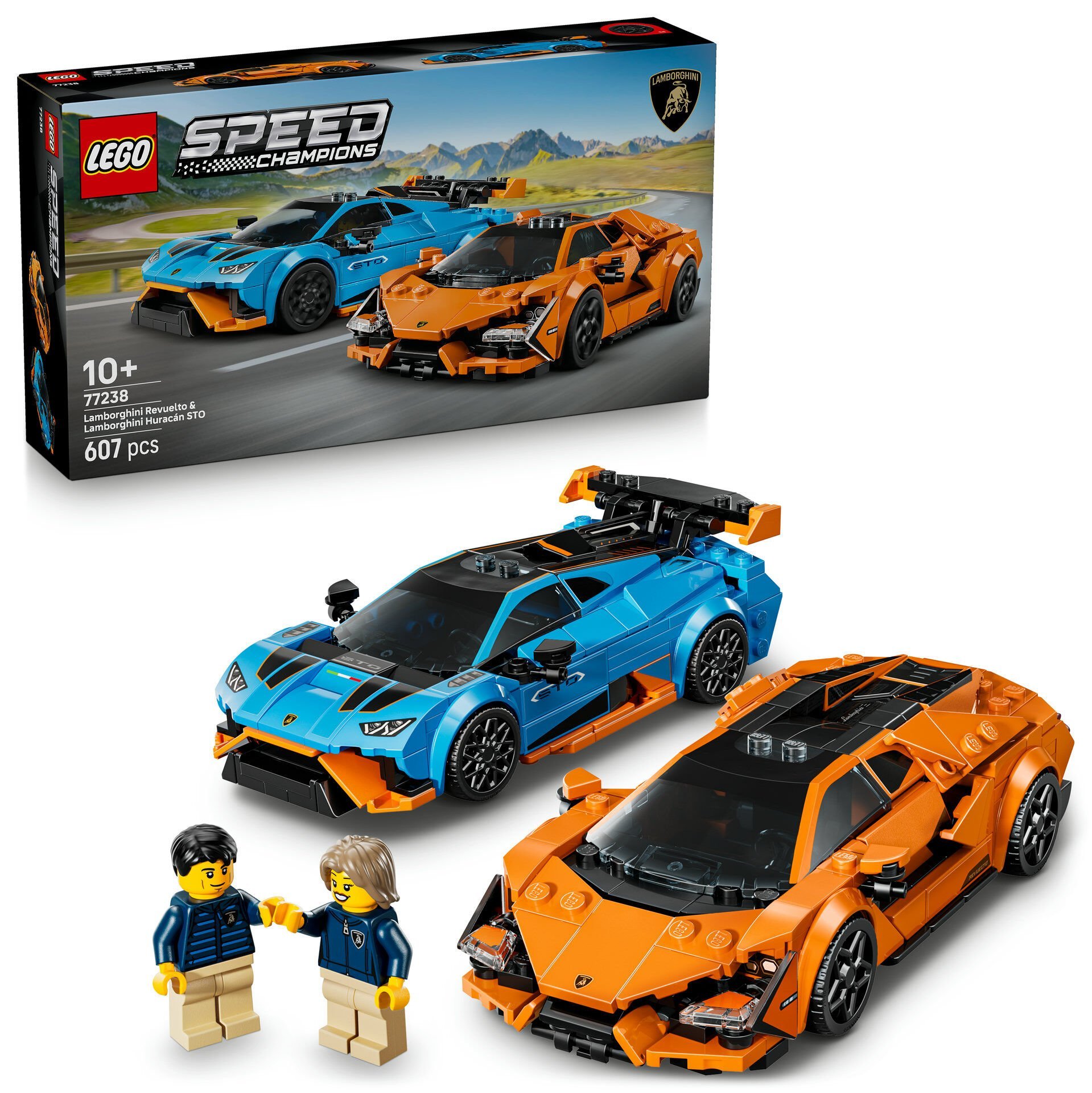 LEGO® Speed Champions Lamborghini Revuelto ve Huracán STO 77238