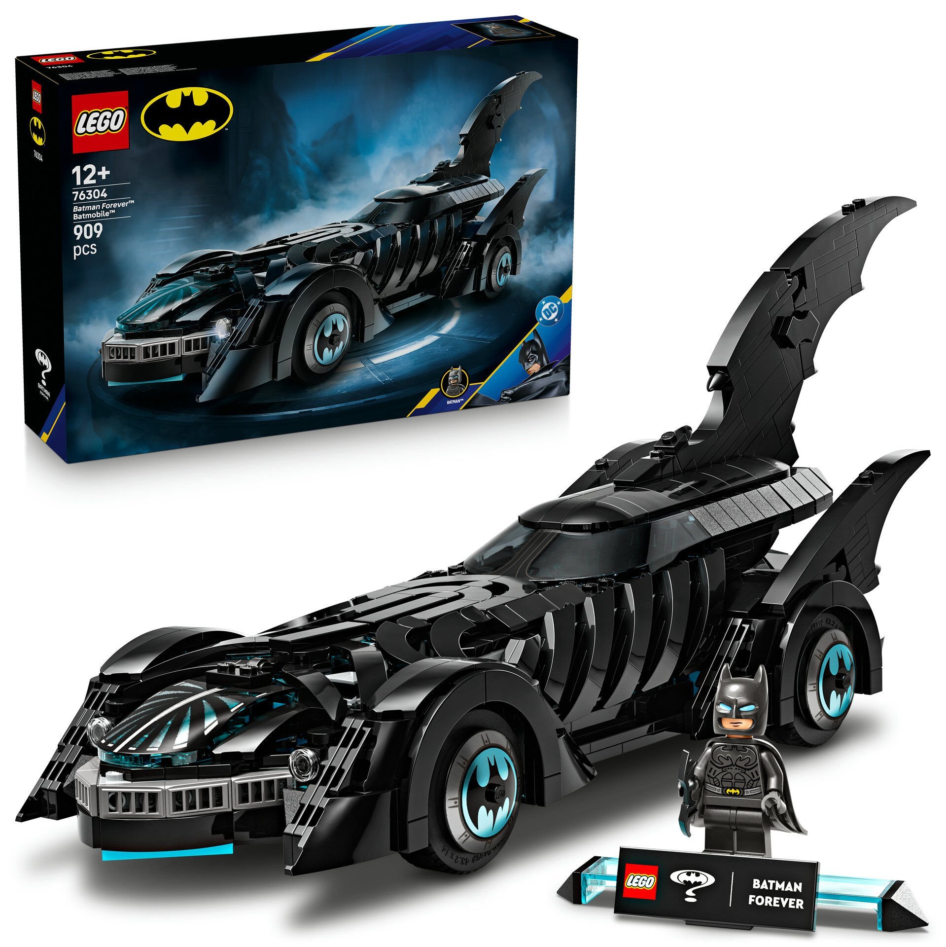 LEGO® DC Batman™: Batman Forever™ Batmobile™ Çocuklar için Süper Kahraman Oyuncağı 76304