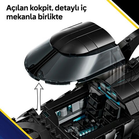 LEGO® DC Batman™: Batman Forever™ Batmobile™ Çocuklar için Süper Kahraman Oyuncağı 76304