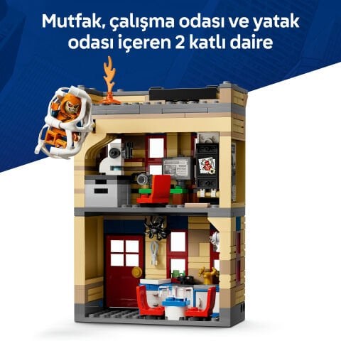 LEGO® ǀ Marvel Peter Parker'ın Dairesi Süper Kahraman Savaşı Yapım Oyuncağı 76317