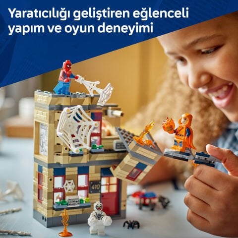 LEGO® ǀ Marvel Peter Parker'ın Dairesi Süper Kahraman Savaşı Yapım Oyuncağı 76317