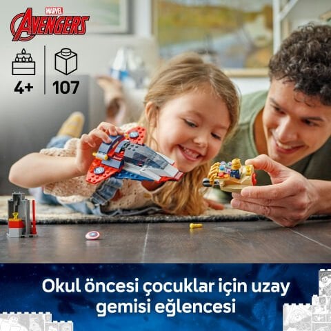 LEGO® ǀ Marvel Kaptan Amerika, Thanos'a Karşı, 2 Minifigürlü 76319